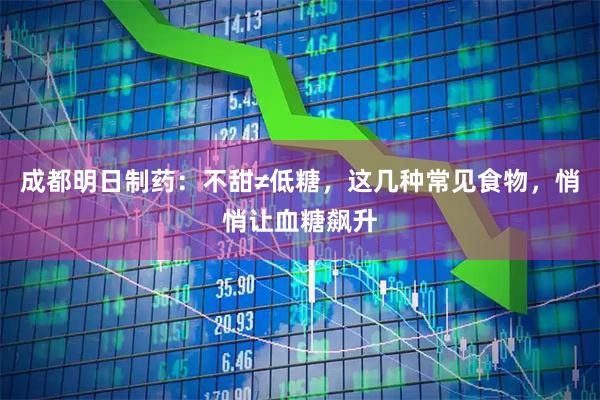 成都明日制药：不甜≠低糖，这几种常见食物，悄悄让血糖飙升